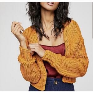 Free People Glow For It Crop Cardigan